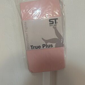 Silky Toes True Plus Microfiber Tights - Pink
